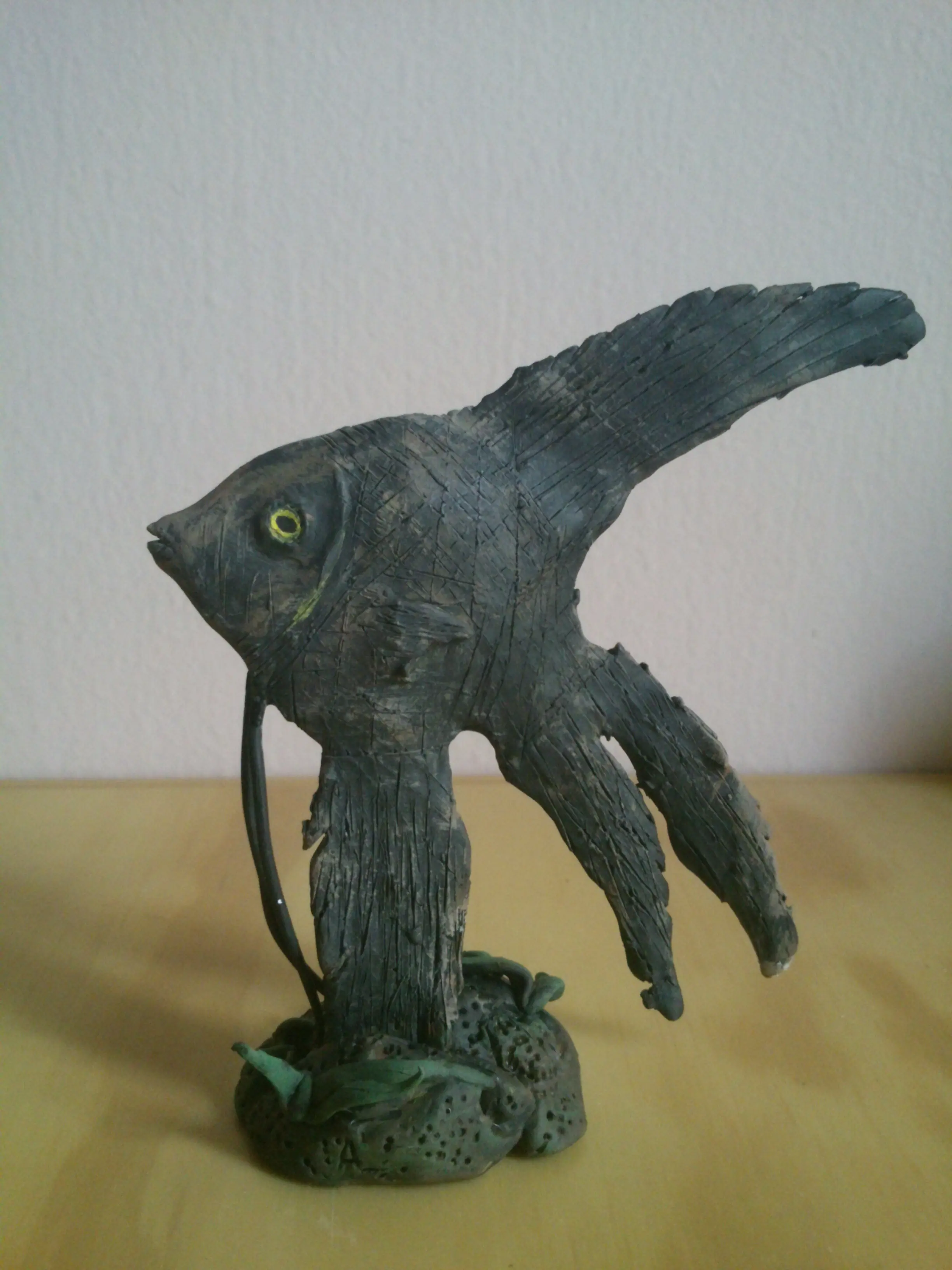 Pez Pterophyllum Scalare ( Escultura Propia)