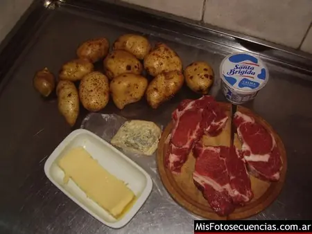 Bife de chorizo al roquefort
