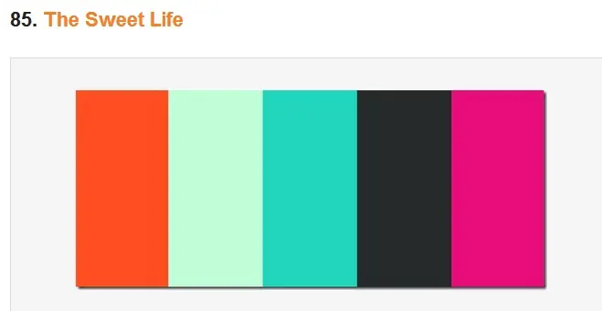 20 Paletas de color que amaras