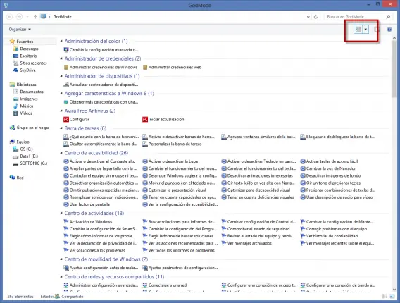 panel oculto