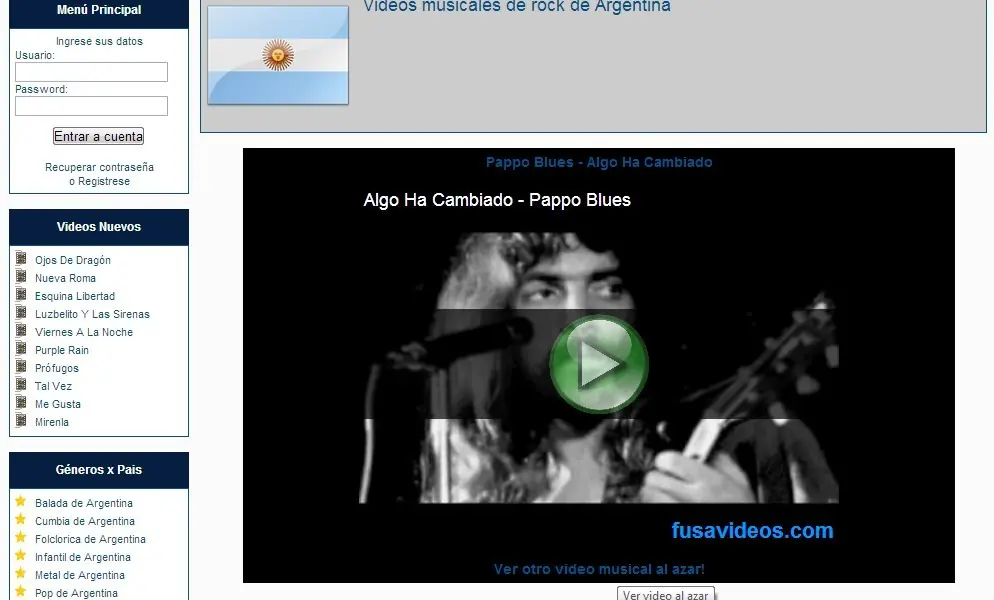 Videos de rock argentino