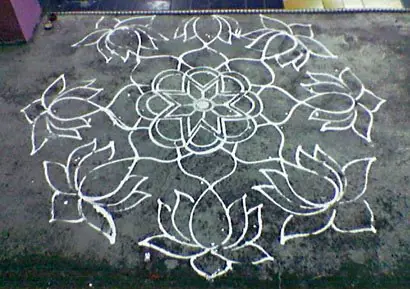 Kolam - Tradición Hindú