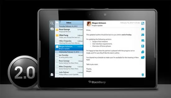 RIM lanza la versión 2.0 de PlayBook con programa de emails