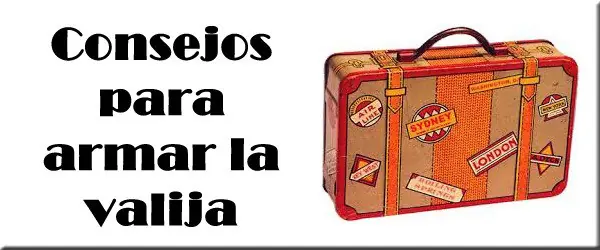 10 consejos para armar bien una valija
