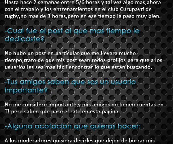 Entrevistas a usuarios de Taringa! - Parte 5 by Distolo