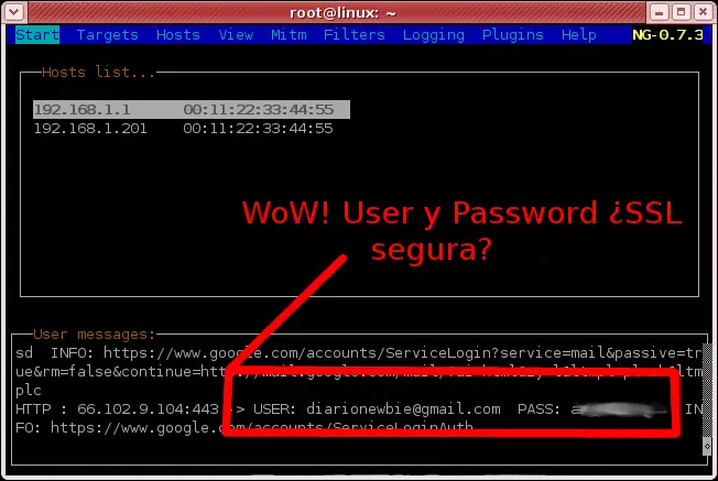 Manual ettercap - en Debian GNU/Linux