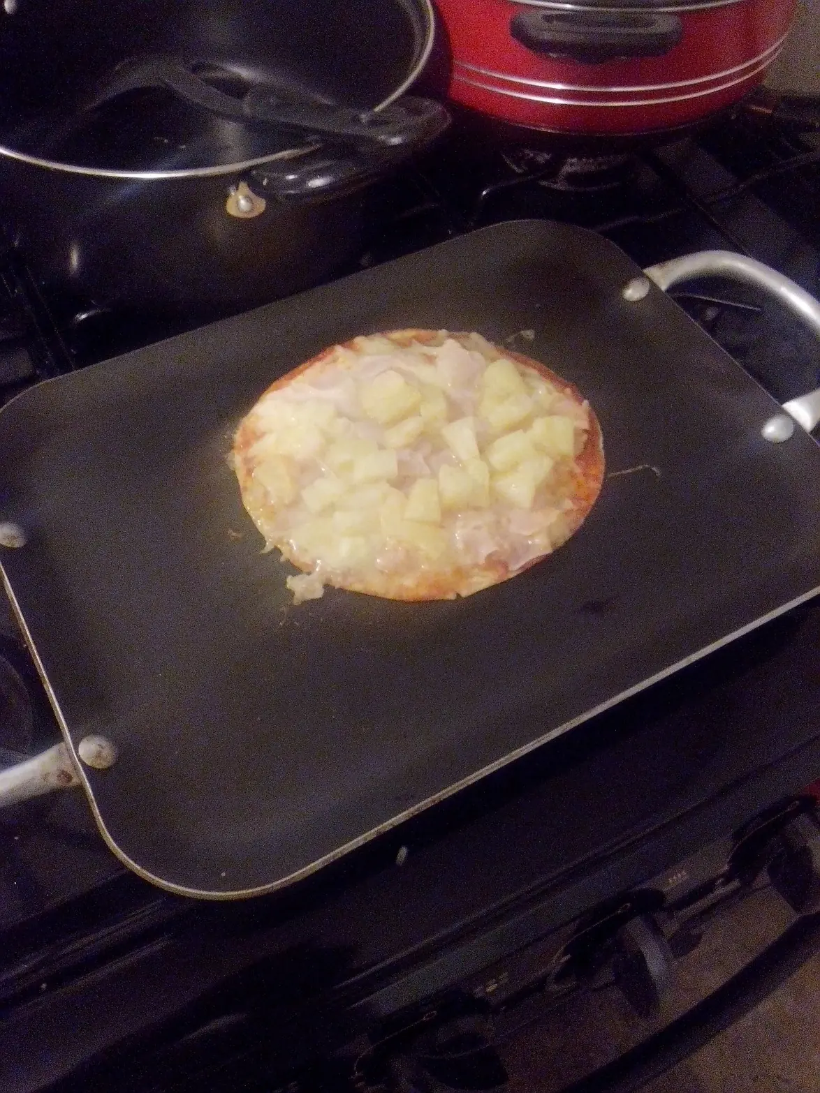 Hice una pizza y podras hacerla en 5 min.