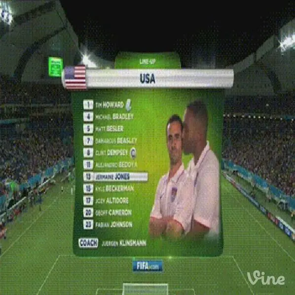 Los dos cariñosos futbolistas de EEUU