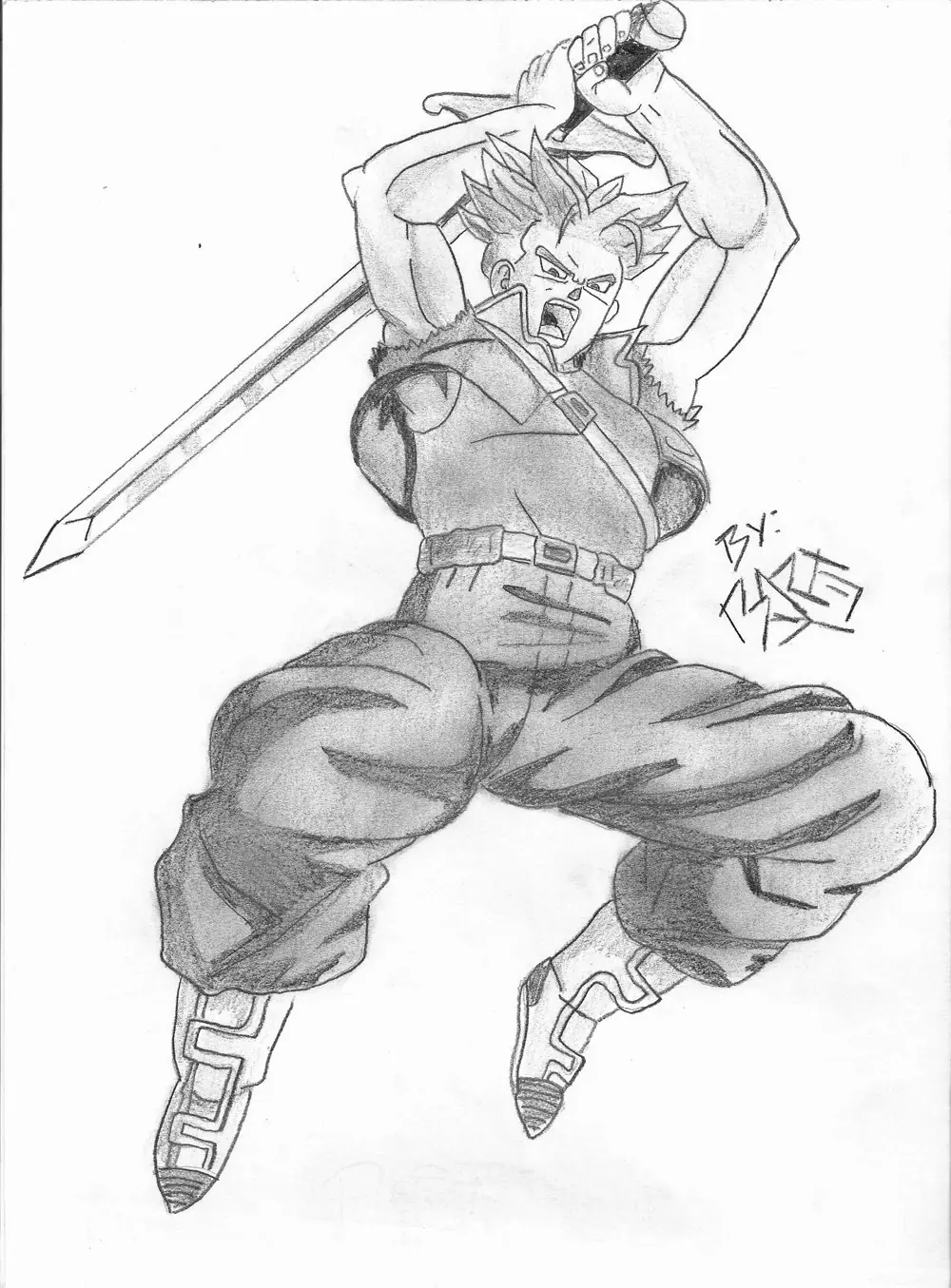 mis dibujos de dragon ball z  y te los muestro
