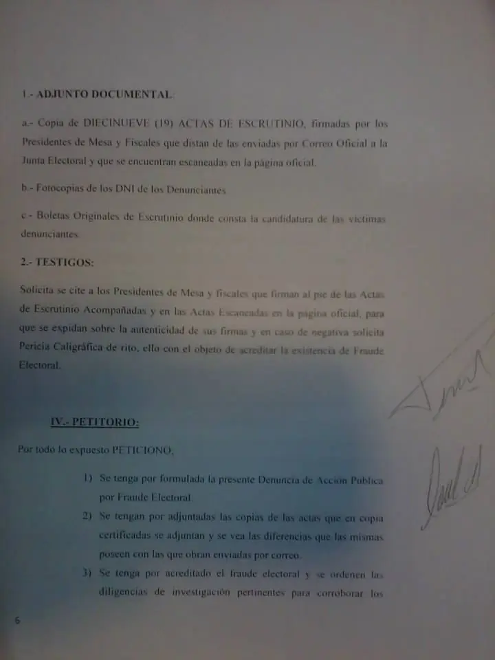 denuncia