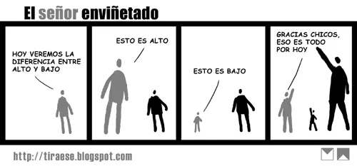 El señor enviñetado, exelente tira cómica!