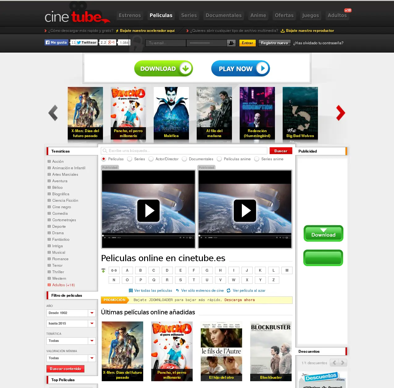sitios web