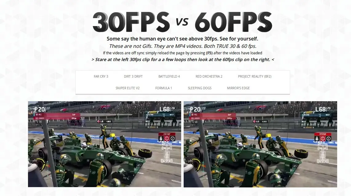 ¿Qué diferencia hay entre jugar a 30 fps y a 60 fps?