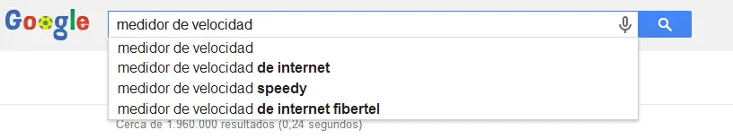velocidad internet