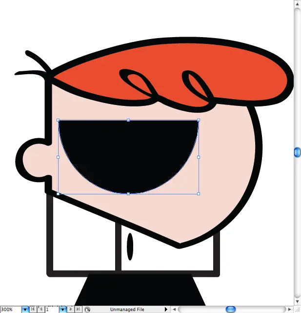 Mario y Dexter en ilustrator