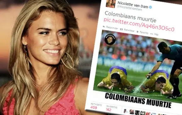 Holandesa Nicolette van Dam indignó a Colombia con este meme