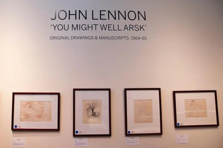 John Lennon: músico, poeta y dibujante