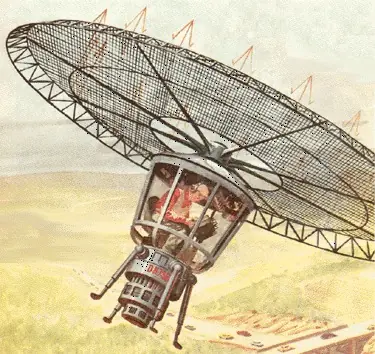 Máquinas voladoras a la Nikola Tesla