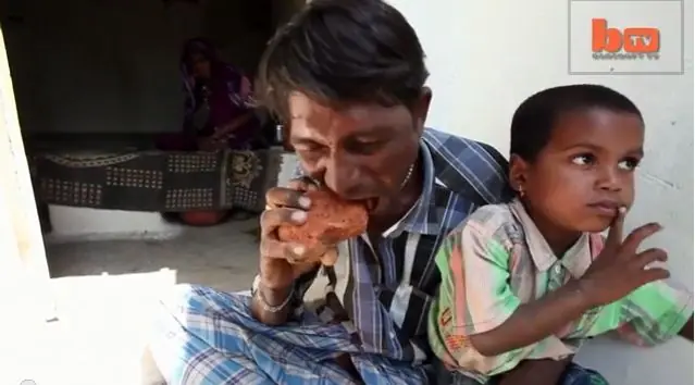 Adicto a comer ladrillos