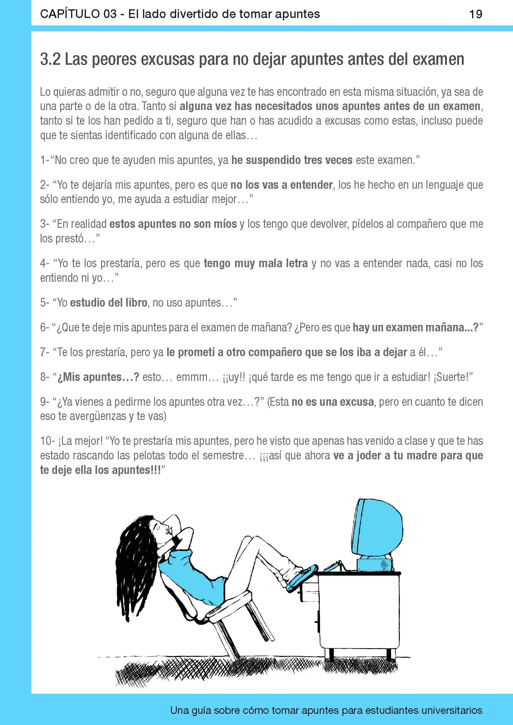 tomar apuntes definicion