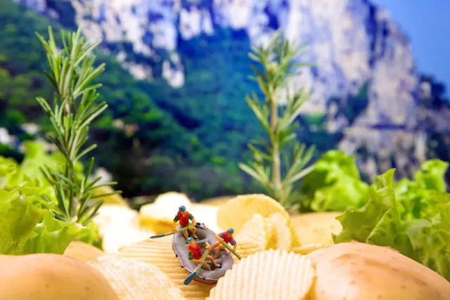 El mundo miniatura de William Kass con comida