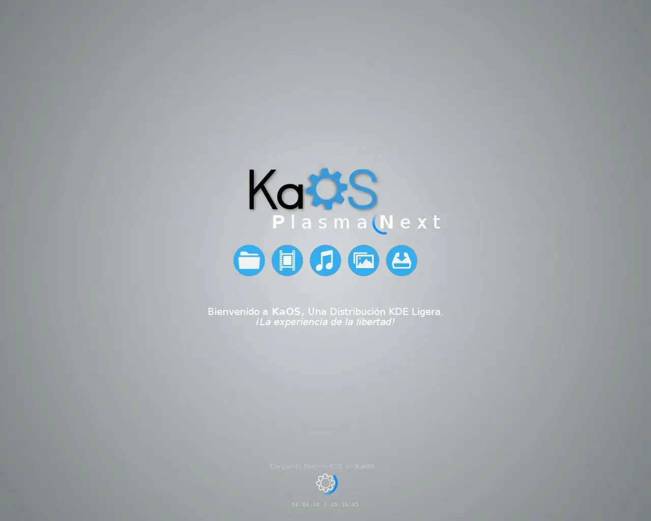 KaOS Modern splash - Tema Ksplash para KDE