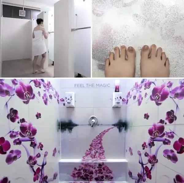 Cuando se mete al baño, algo pasa....