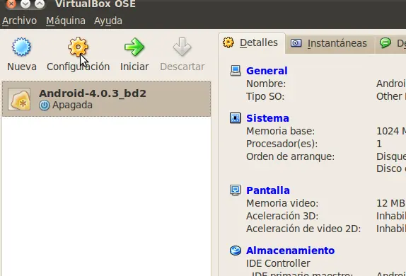 Como Instalar Android 4.0 en Virtualbox con Internet