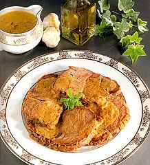 Carne a la mostaza agria
