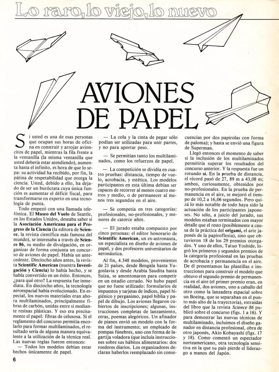 Aviones de Papel