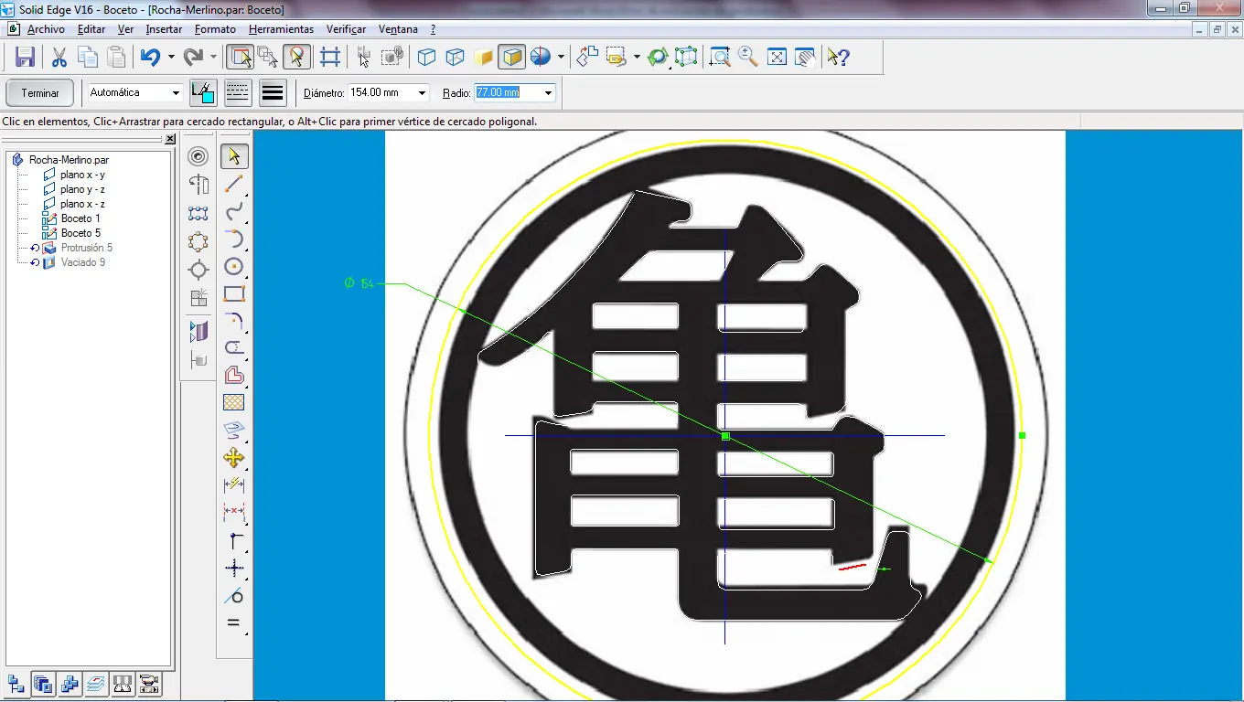 Mecanizado CNC del símbolo de Gokú, Dragon Ball! +yapa