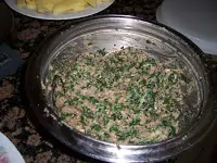 Hamburguesas de pollo y espinacas