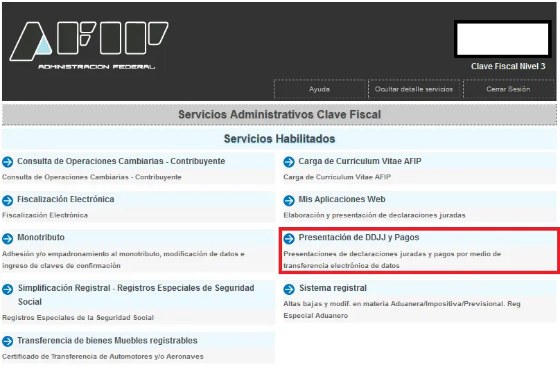 declaracion jurada