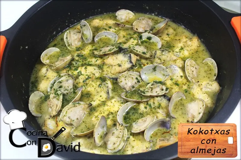 Kokotxas con almejas // Cocina con David