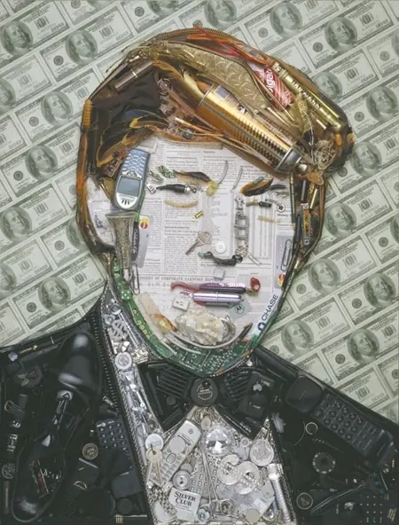Mosaicos de famosos con materiales de lo más diversos