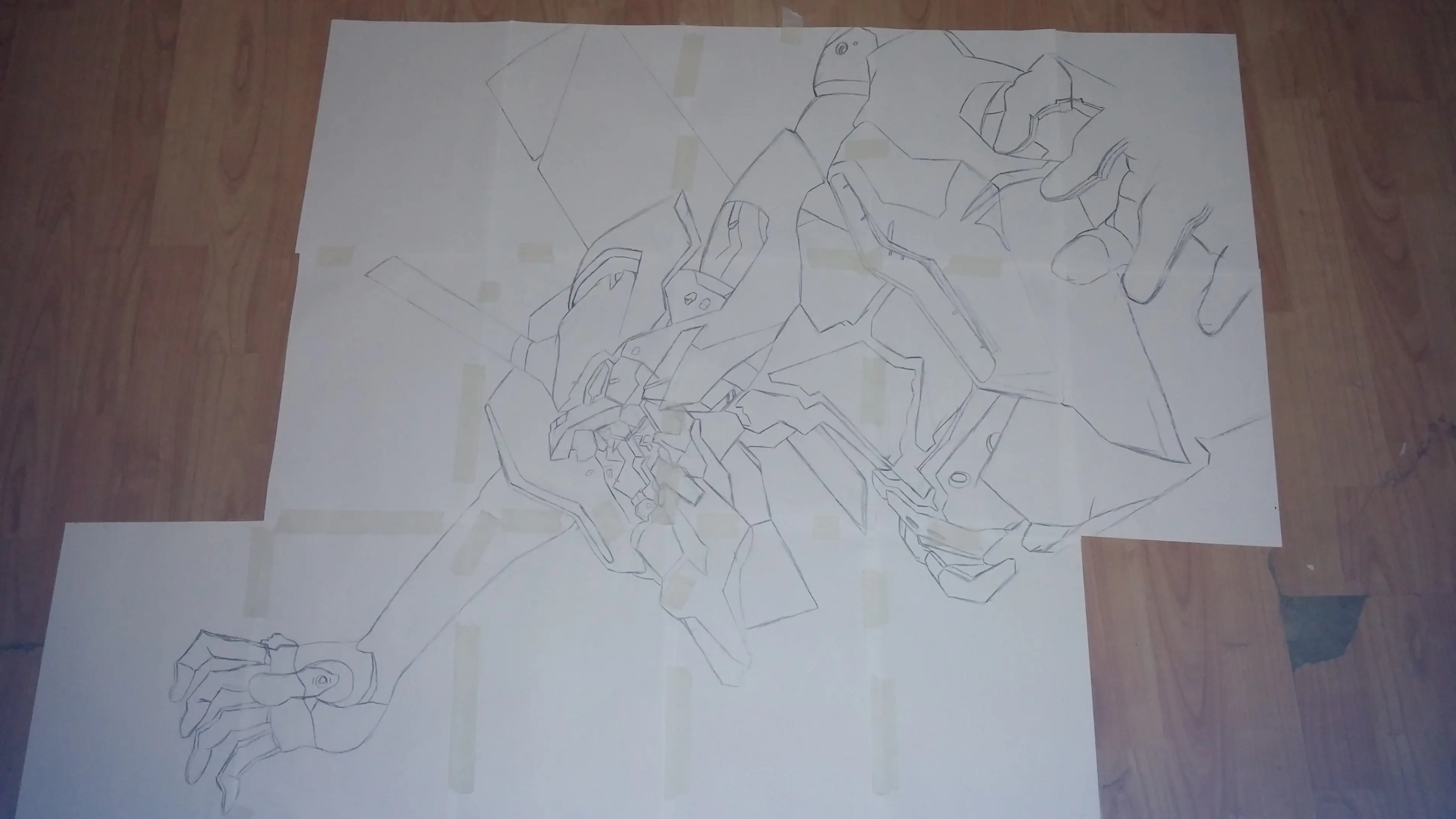 Dibuje a EVA-01 de Neon Genesis evangelion y te lo enseño!