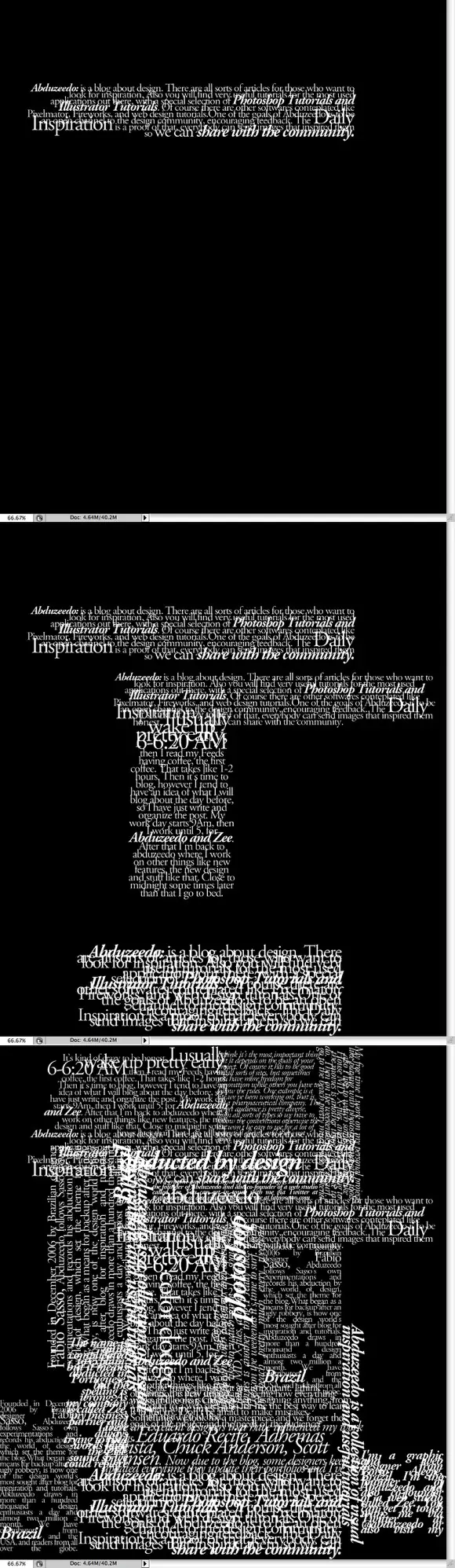 Retrato Tipográfico [PShop][Tutorial]