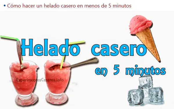 Experimentos que puedes hacer en tu casa