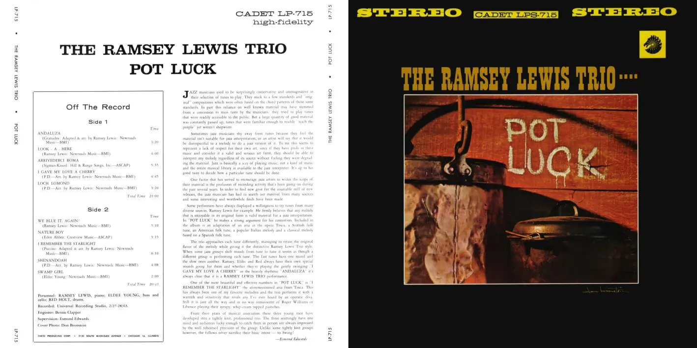 The Ramsey Lewis Trio • Pot Luck