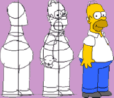 Como dibujar a Los Simpson