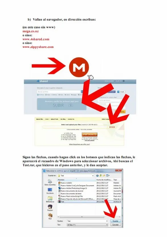 Cómo compartir archivos por Internet (Vieja T!)