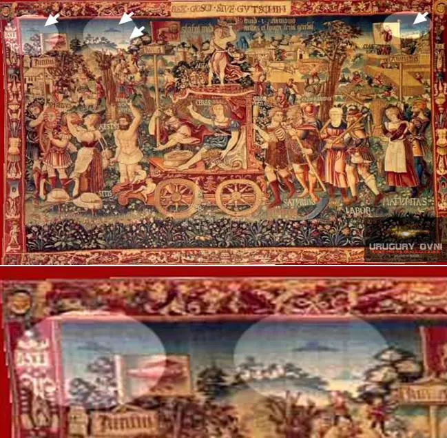 OVNIS en pintura (después de Cristo)