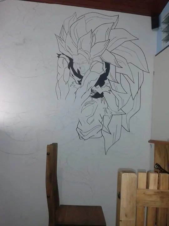 El mural que se merece Goku!