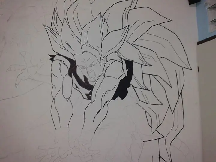El mural que se merece Goku!