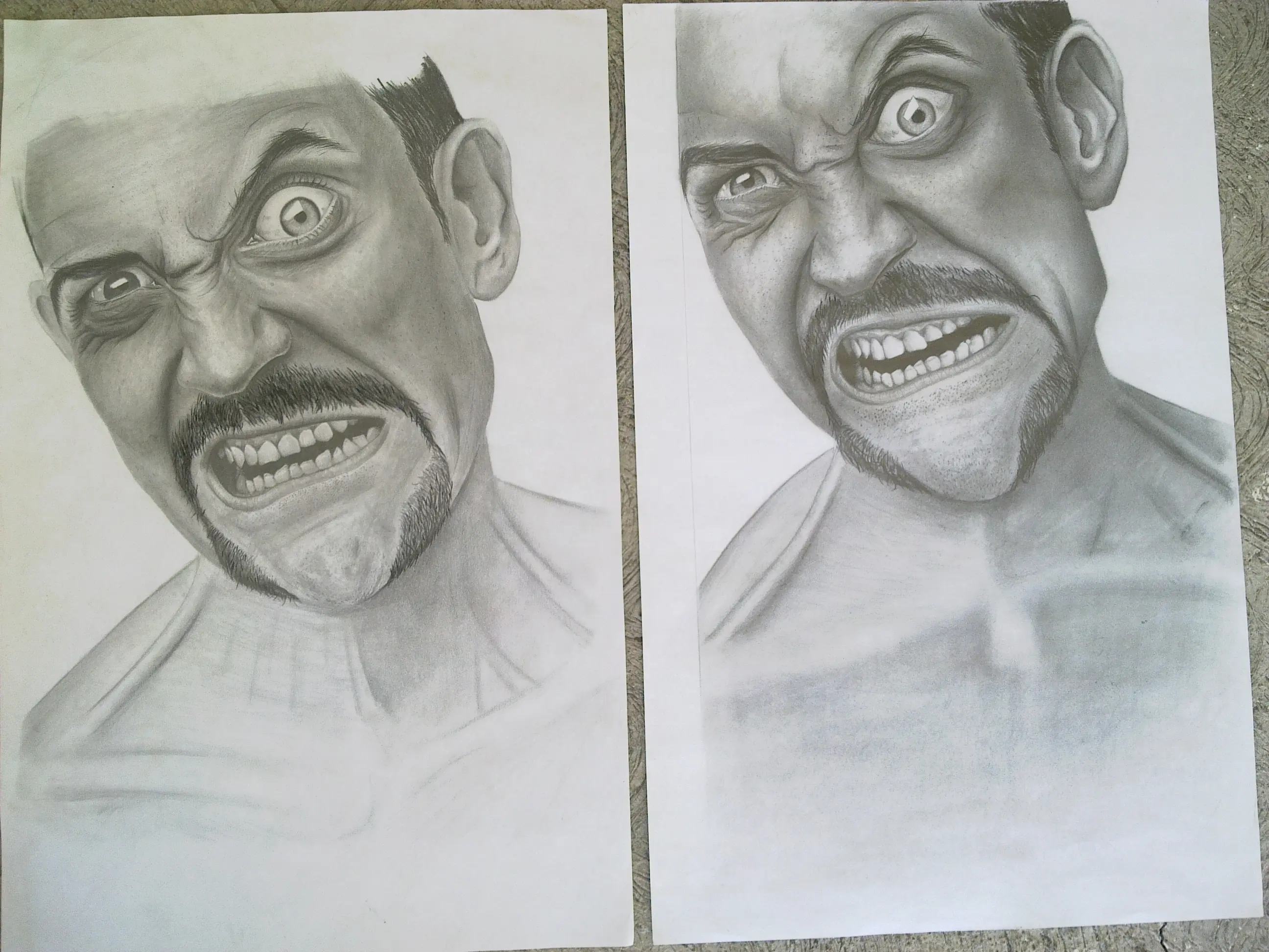 retrato realista a lapiz