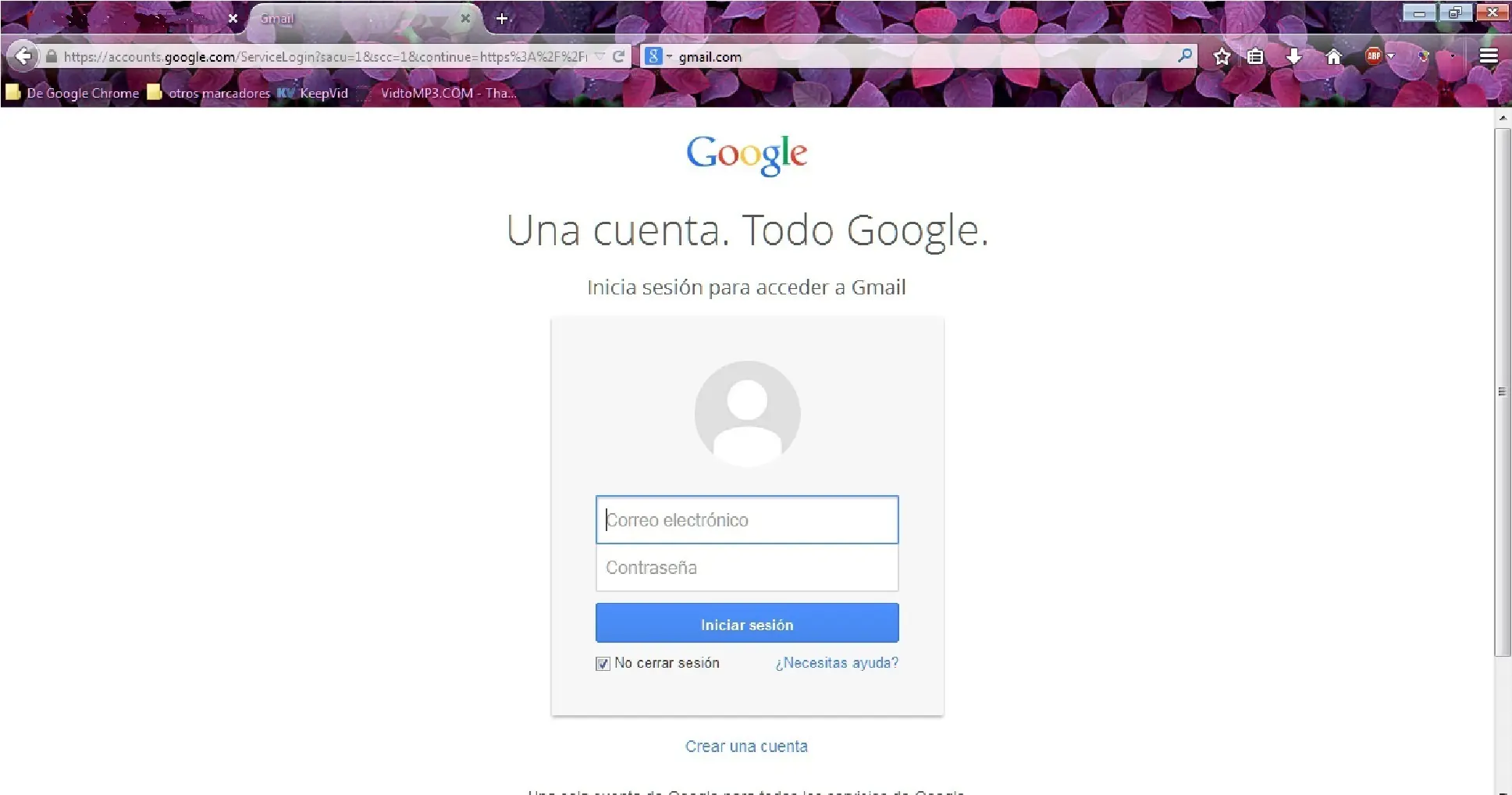 Eliminar historial de cuenta de Gmail.