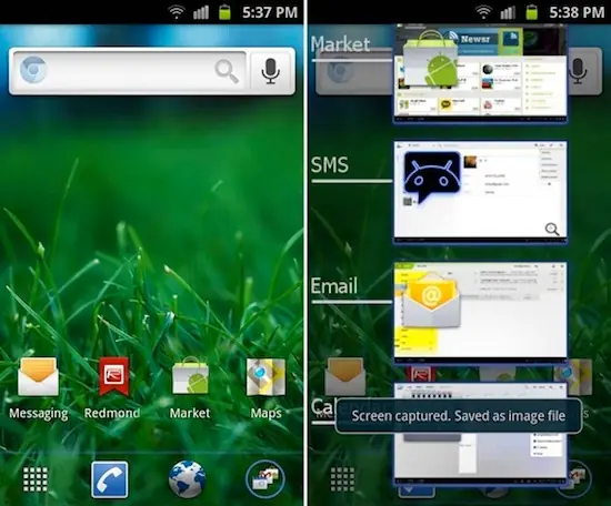 Launcher para Android para que conseguir Ice Cream Sandwich