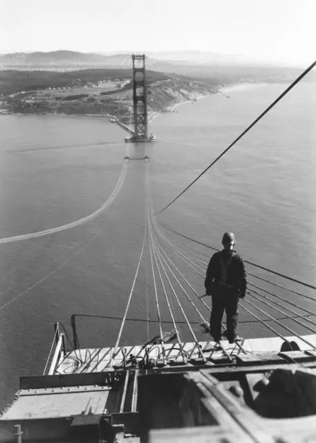 La construcción del Golden Gate, en imágenes.