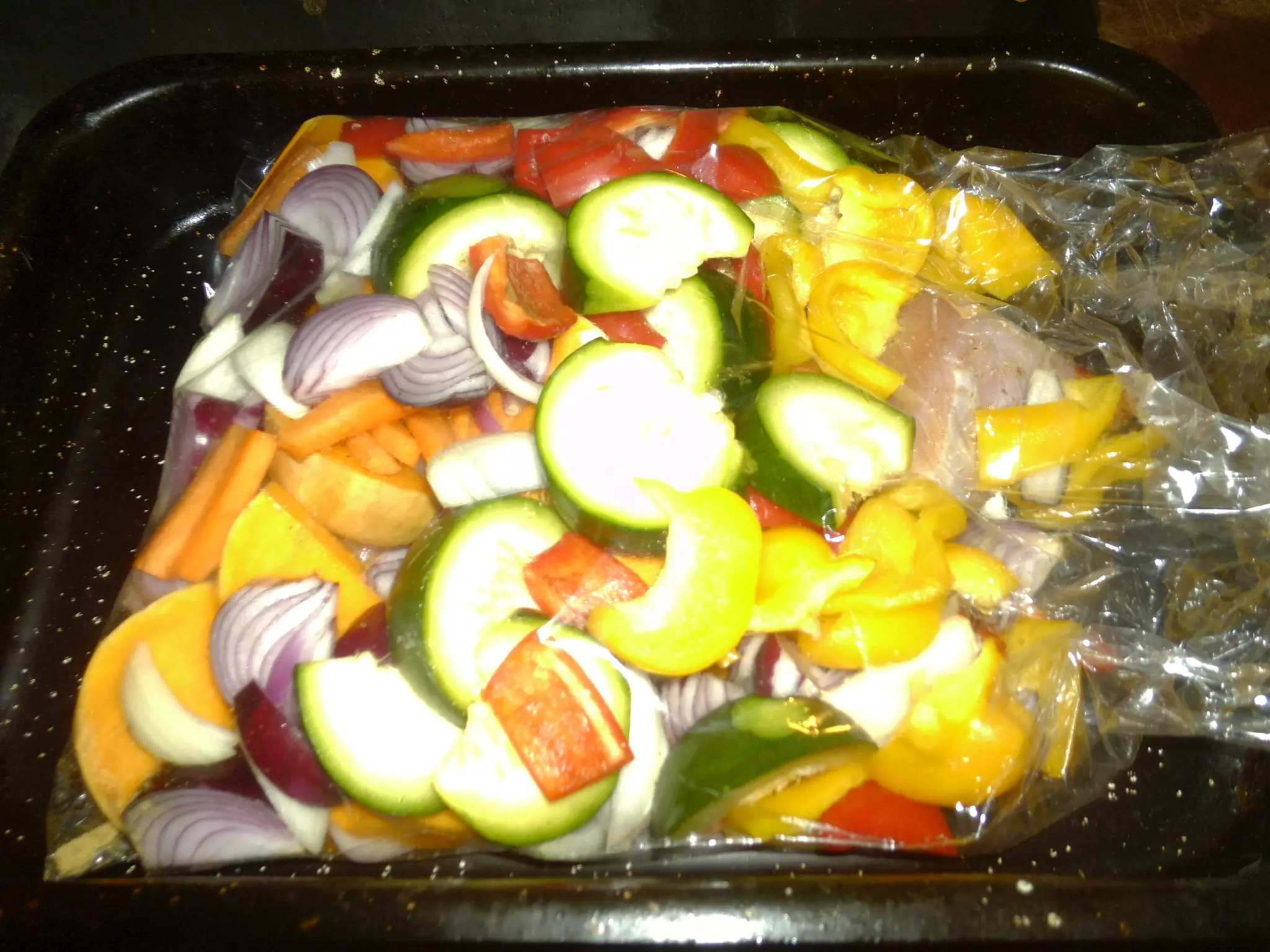 Pollo con verduras al horno (foto-receta)