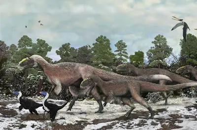 Hallados en China tres esqueletos de Yutyrannus huali: bello